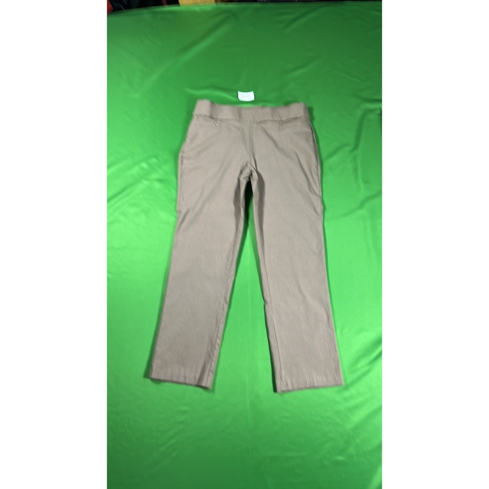 Briggs Petite Women 6PS Taupe Pull-On Straight Leg Trousers Professional Pants
